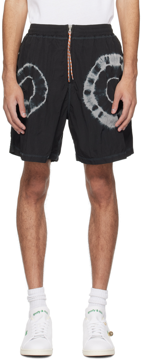 Aries Black Tie-dye Windcheater Shorts