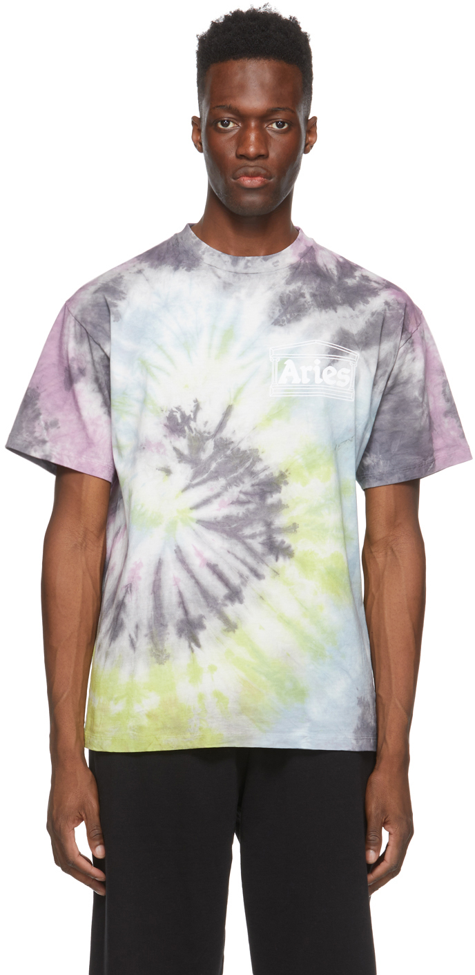Multicolor Tie-Dye Temple T-Shirt