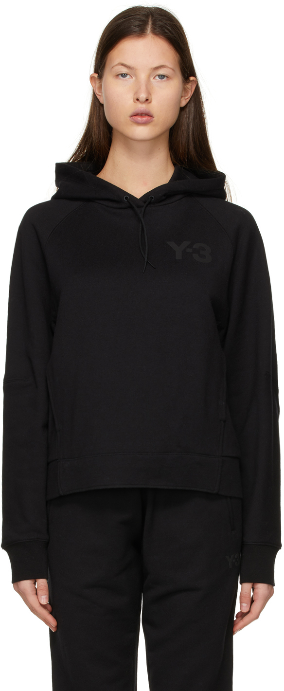 y3 black hoodie