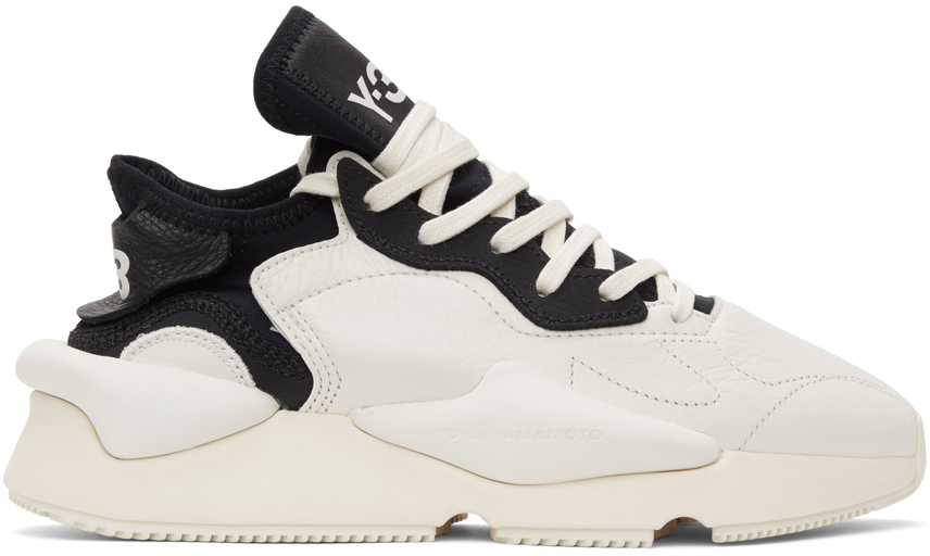 Y-3 White & Black Kaiwa Sneakers