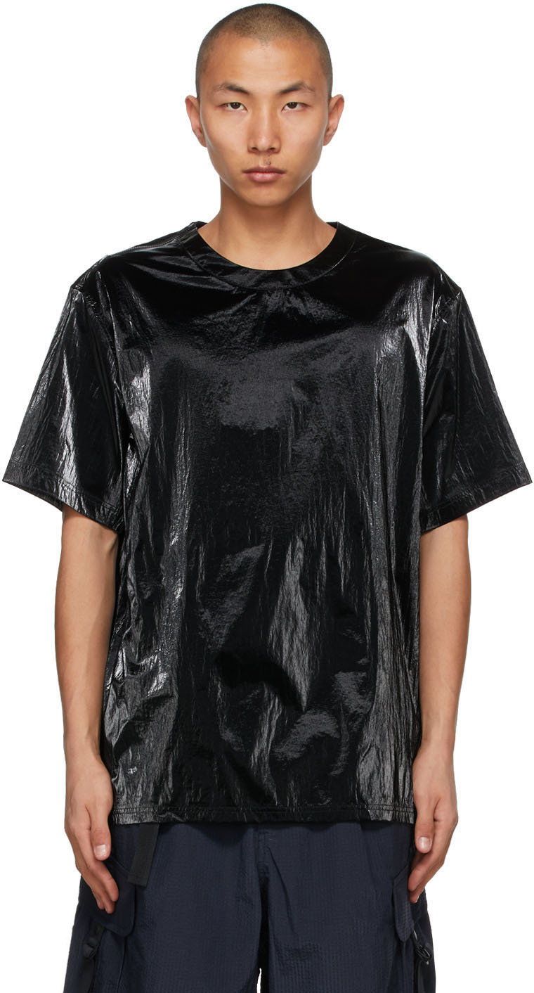 Y-3 Black M Brace Metallic Foil T-Shirt