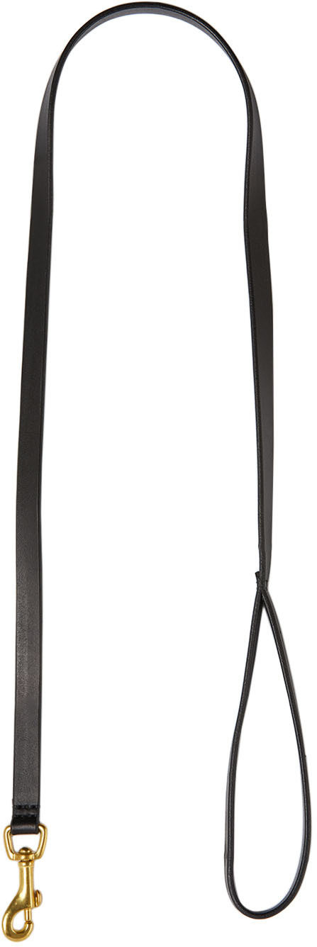Sport Style Midnight Black Leather Leash main image 0