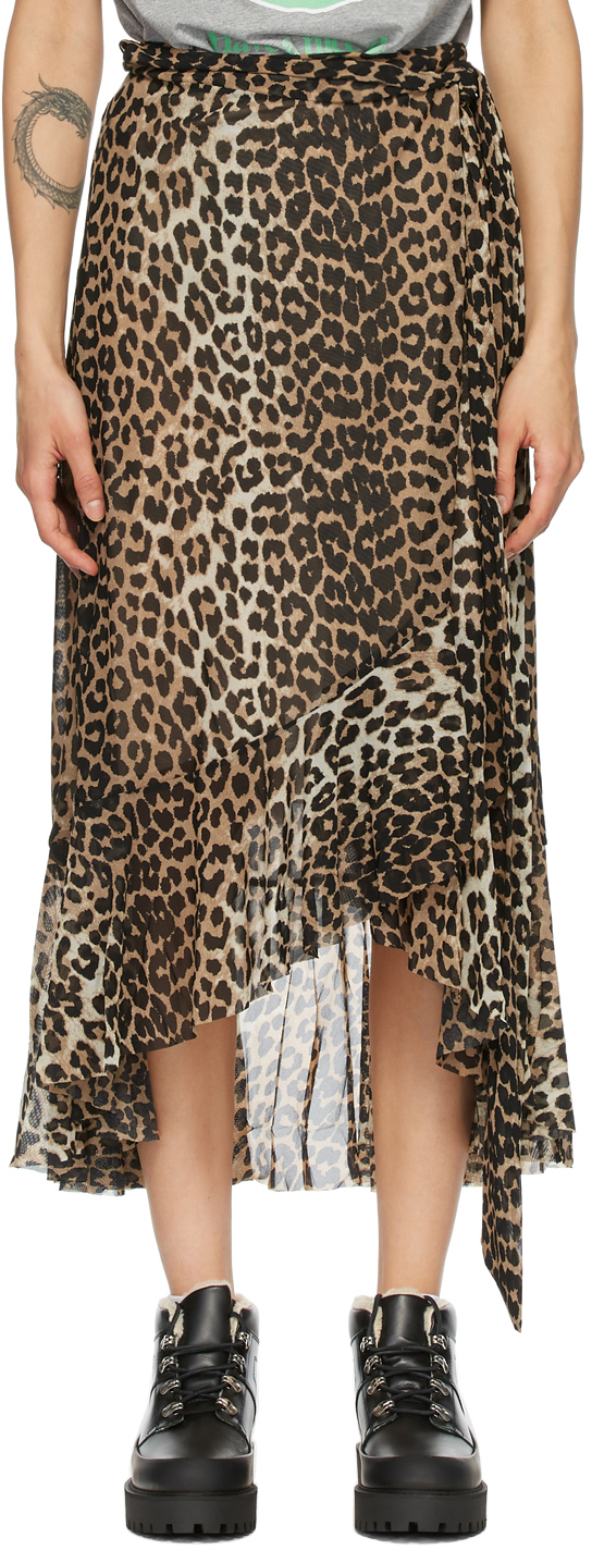 jupe portefeuille leopard