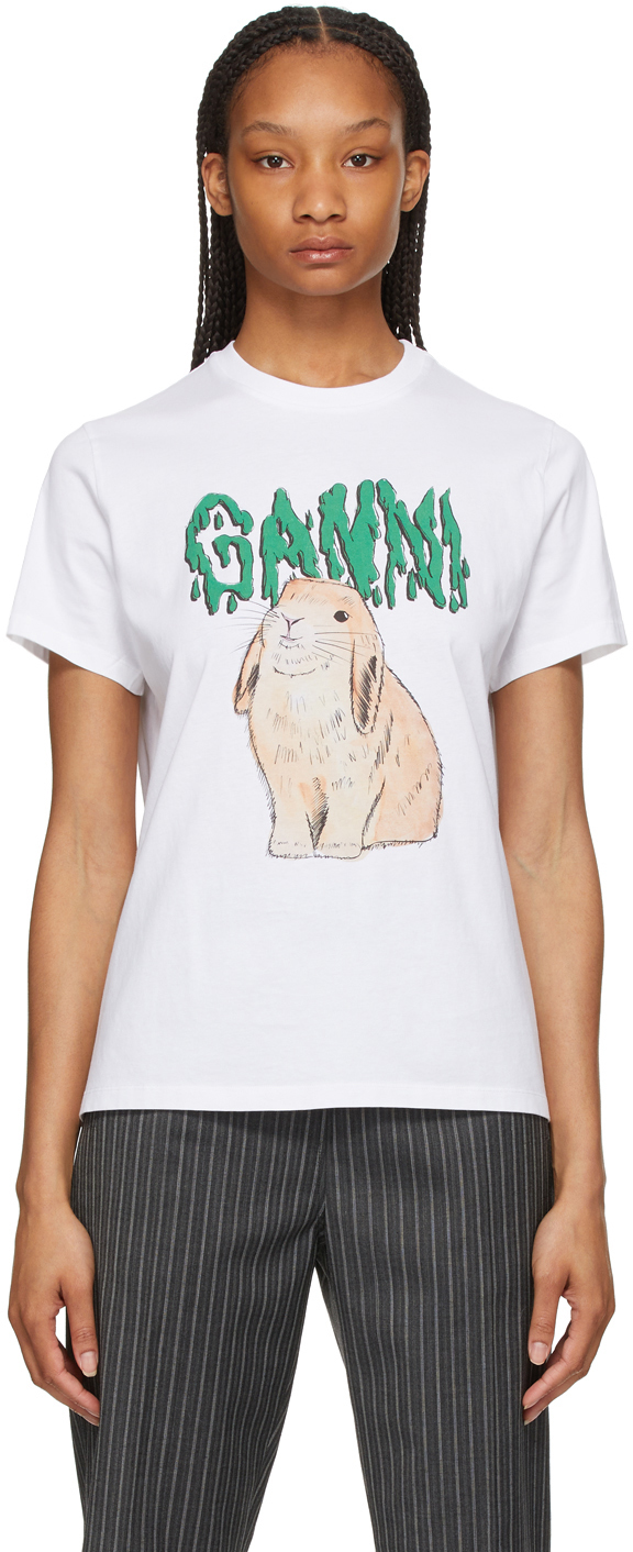 ganni bunny t shirt