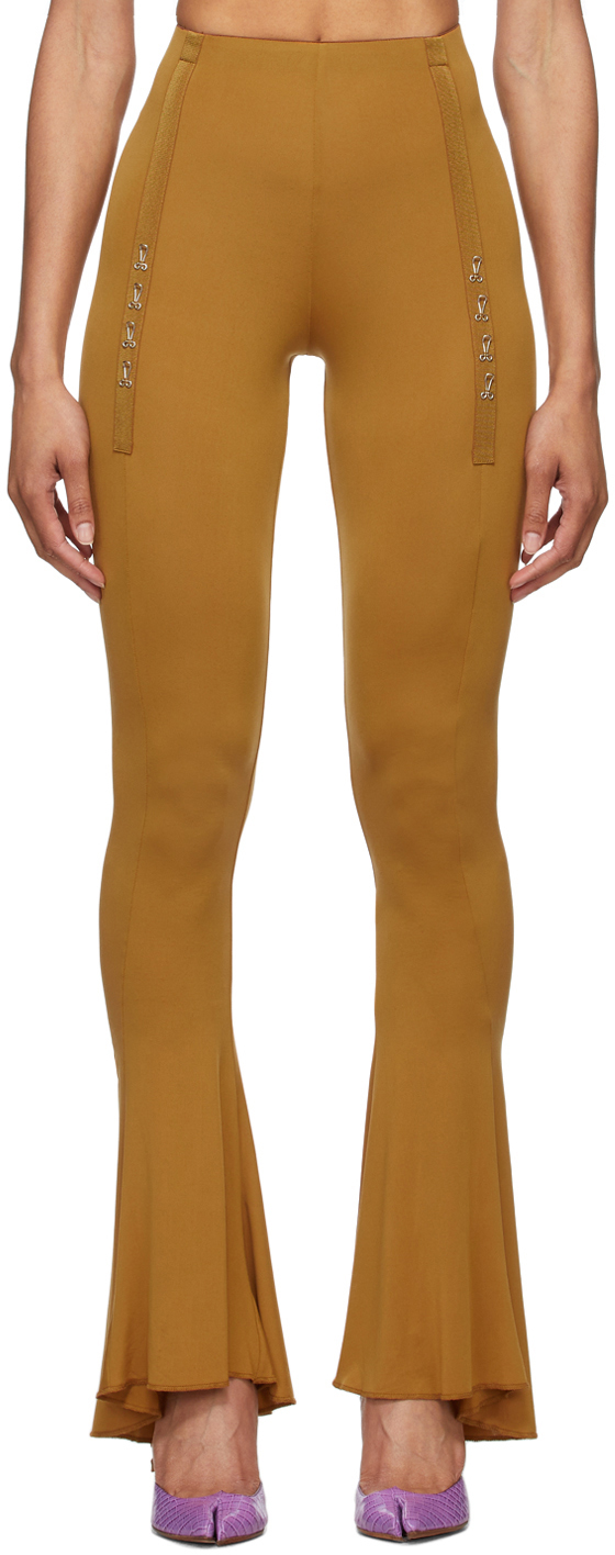 Charlotte Knowles SSENSE Exclusive Tan Ghater Trousers