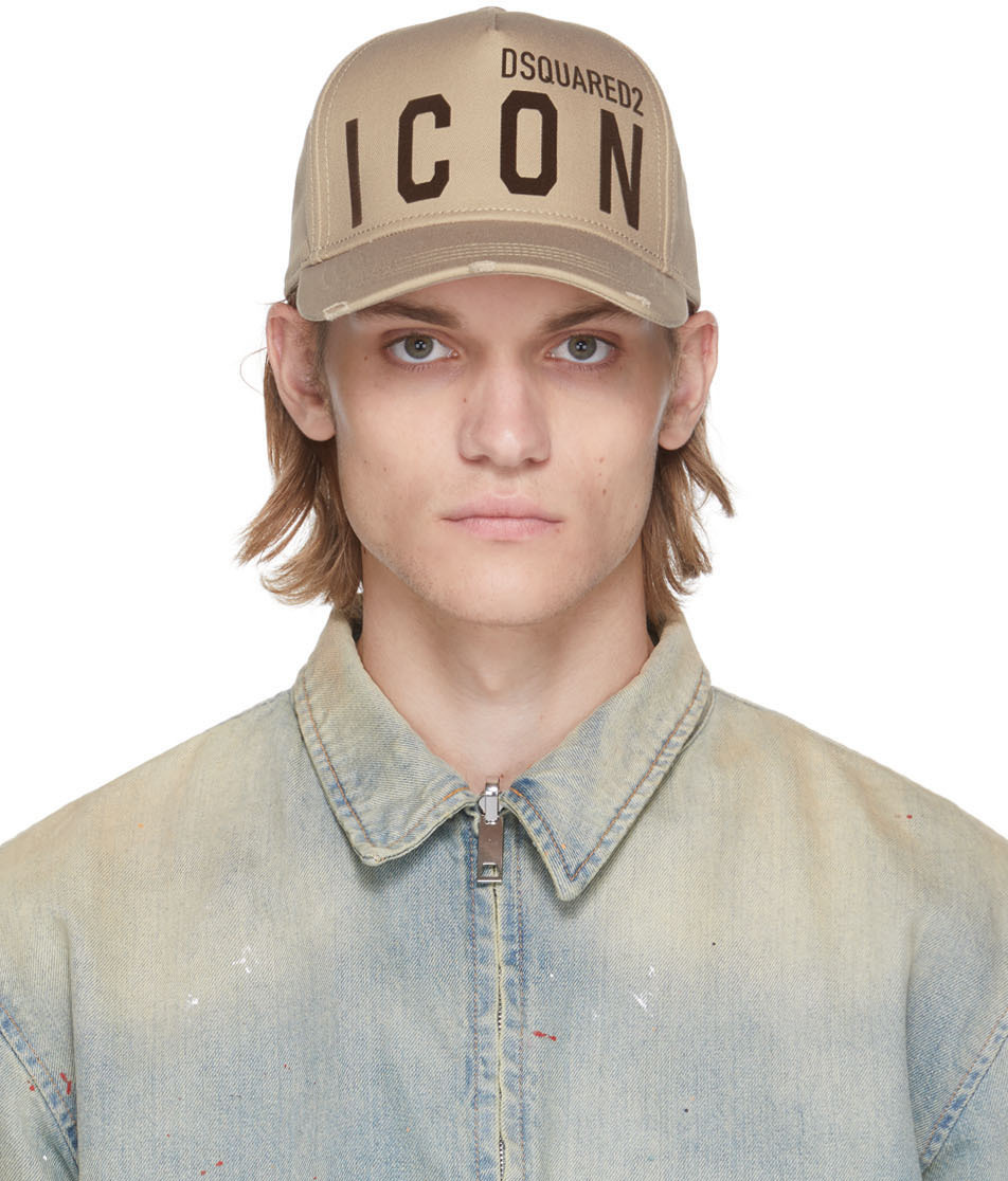 Dsquared icon 2024 cap khaki