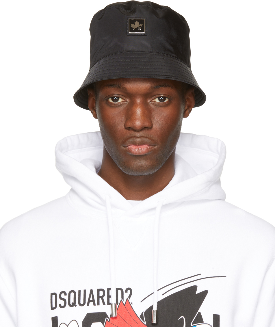 Dsquared2 Black Logo Bucket Hat