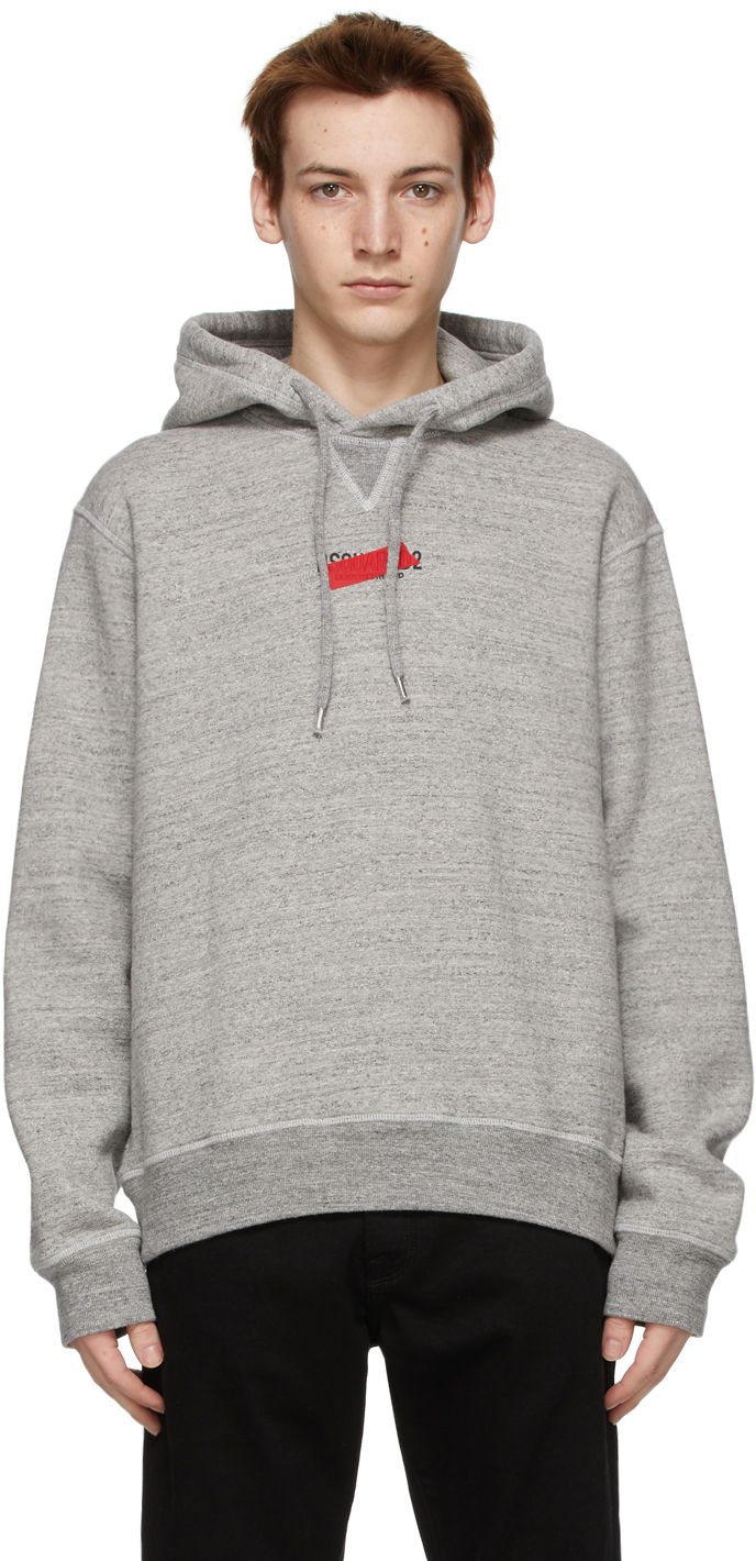 dsquared2 hoodie grey