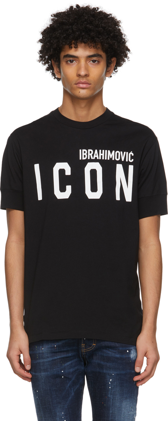 Dsquared2 Black Ibrahimovic Edition 'Icon' T-Shirt