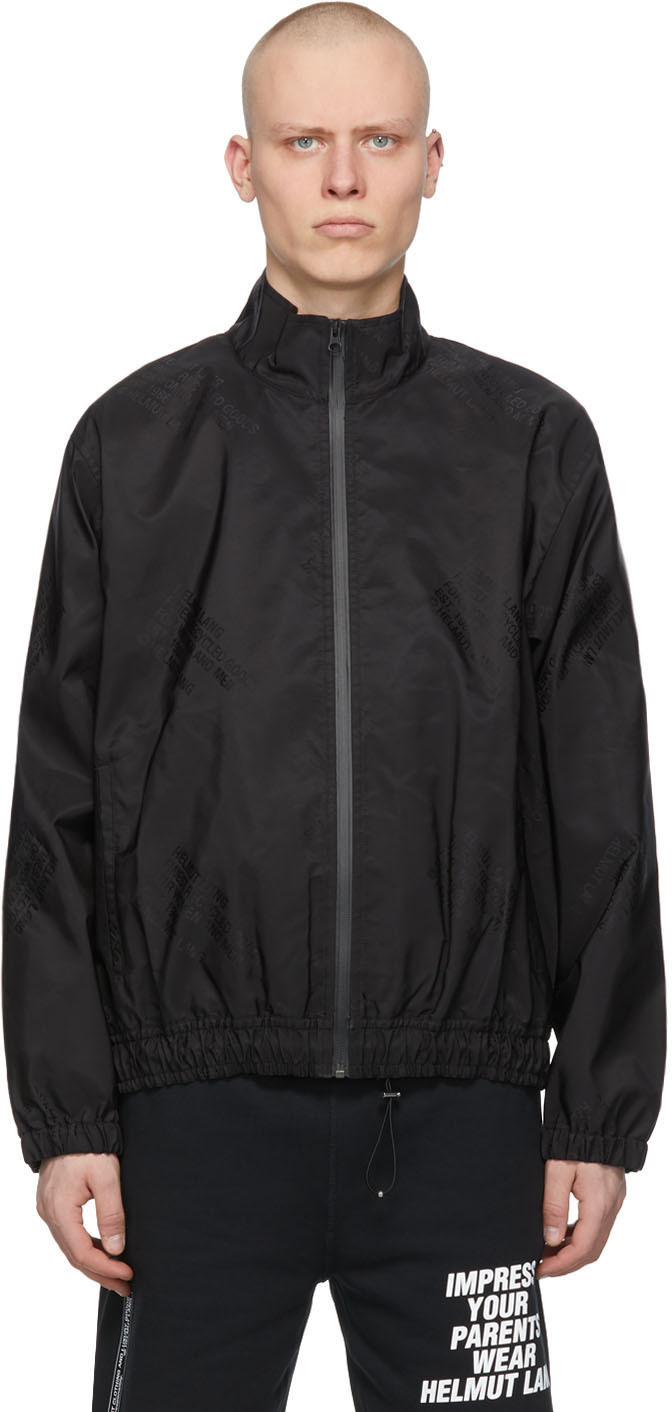 Helmut Lang: Black Logo Track Jacket | SSENSE