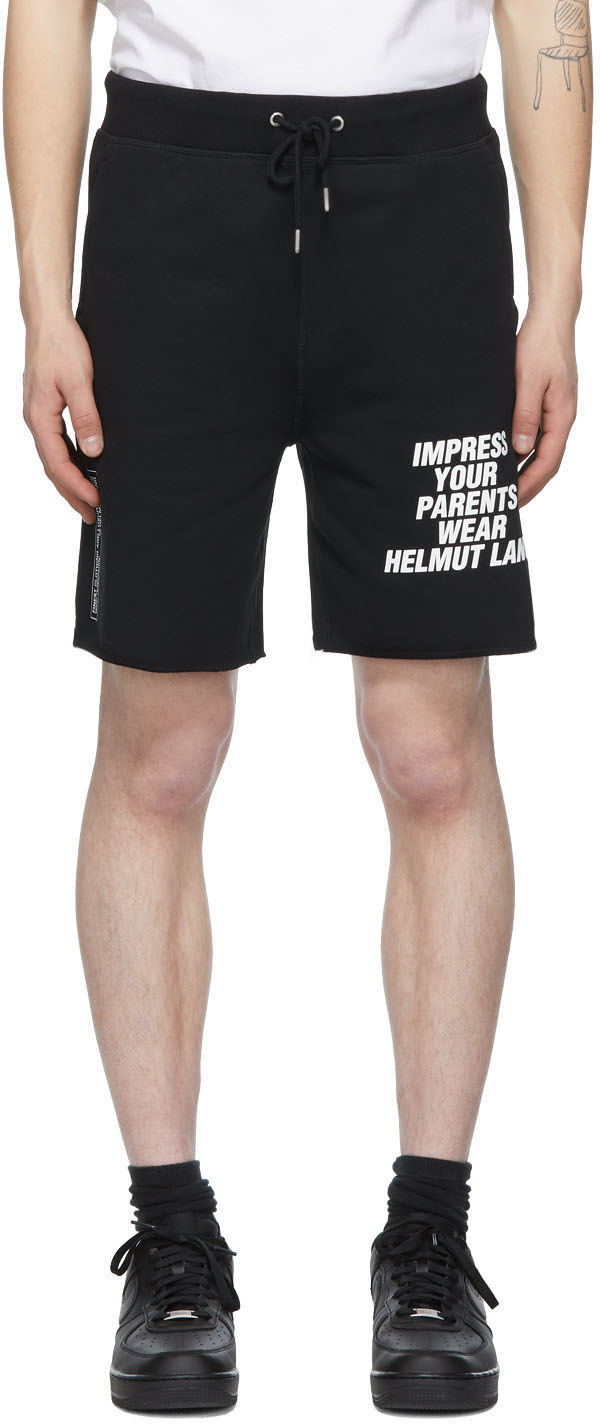 Helmut Lang: Black Impress Shorts | SSENSE