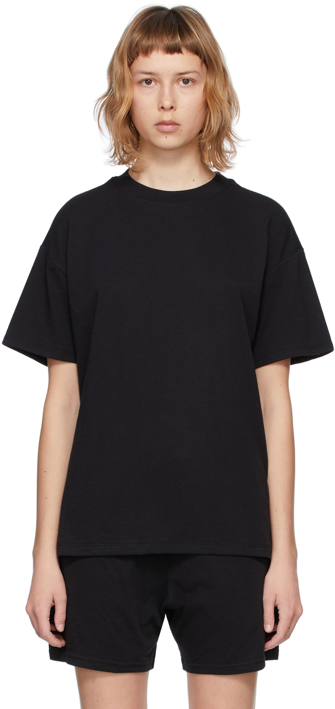 Essentials ThreePack Black Jersey TShirts