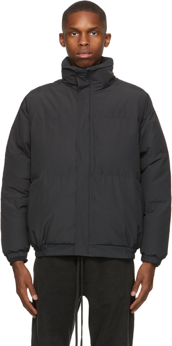 essentials nylon puffer jacket