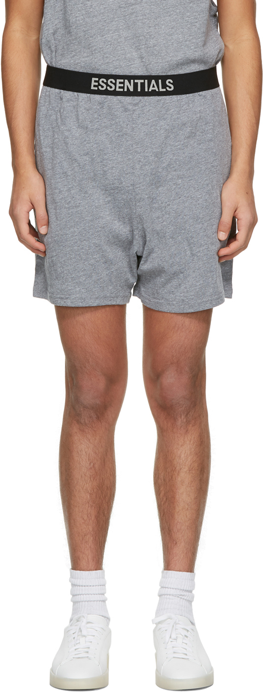 Essentials Grey Jersey Lounge Shorts