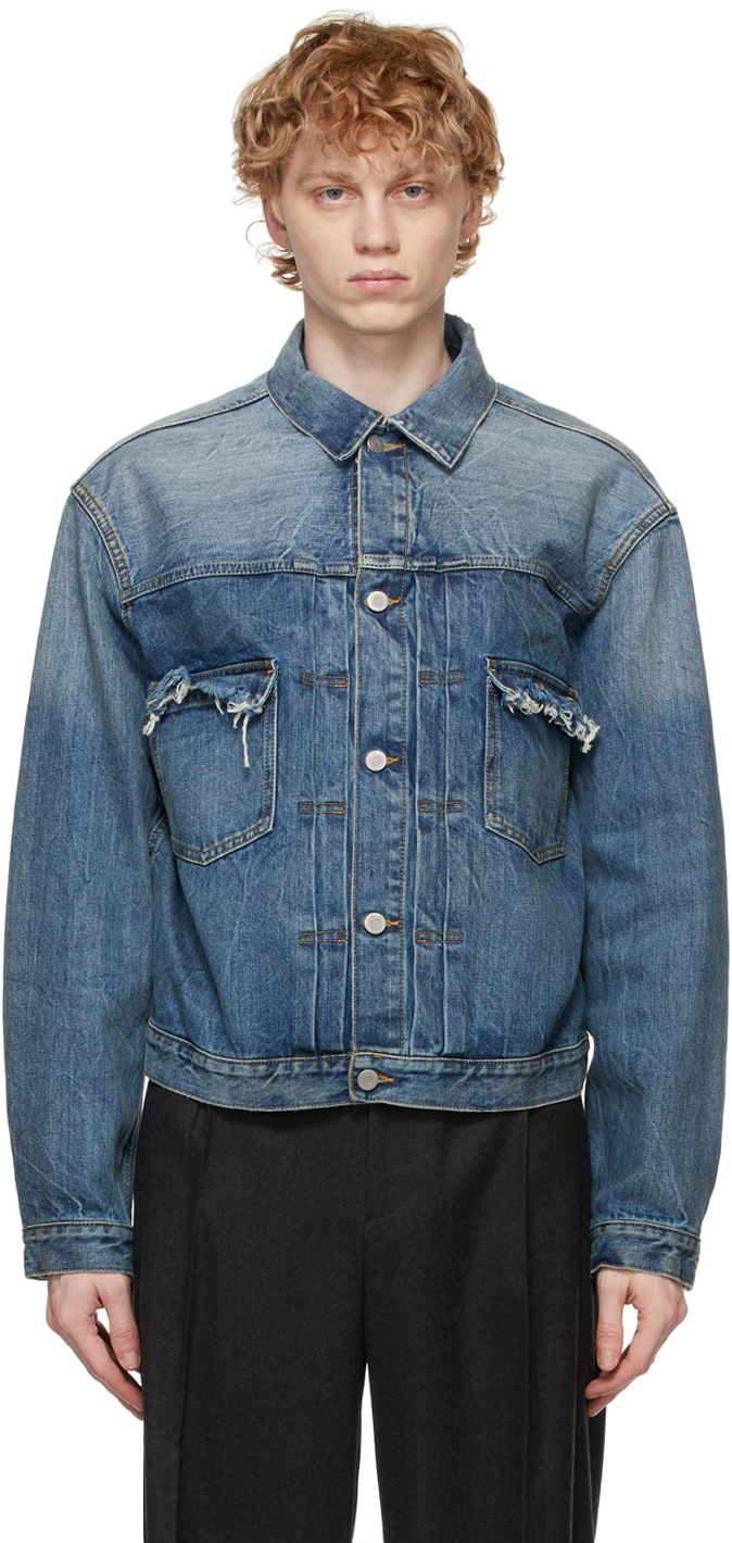 Maison Margiela: Blue Denim Vintage Jacket | SSENSE