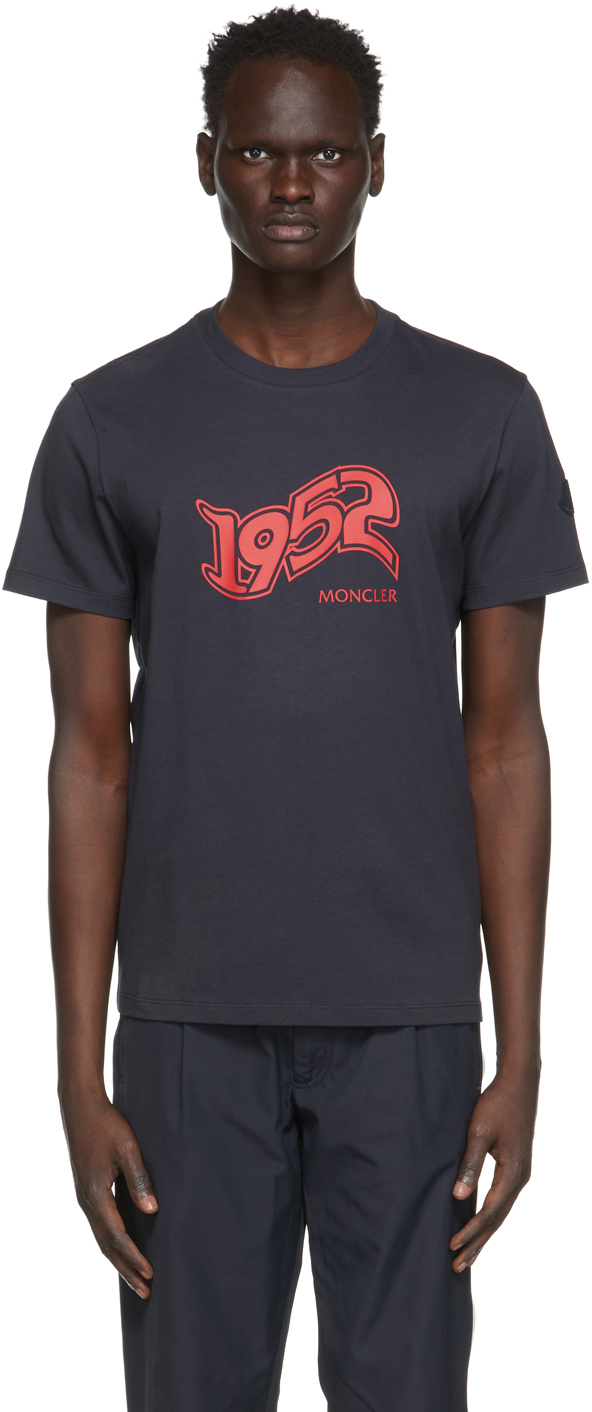 Moncler Genius 2 Moncler 1952 Navy Logo T-Shirt