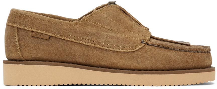 Engineered Garments: Tan Sebago Edition Coverdeck Derbys | SSENSE