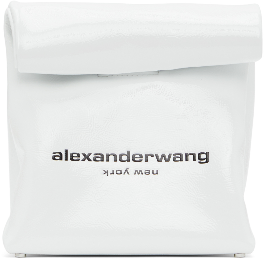 alexander wang paper bag clutch