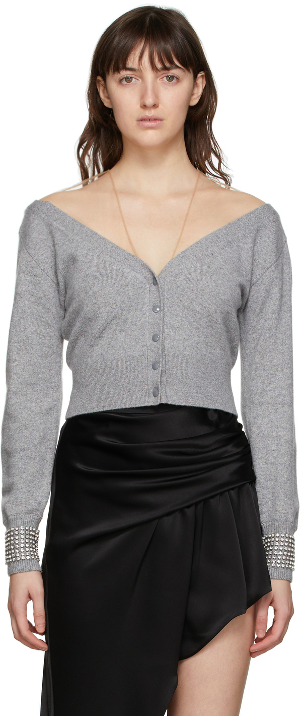 alexander wang cropped cardigan