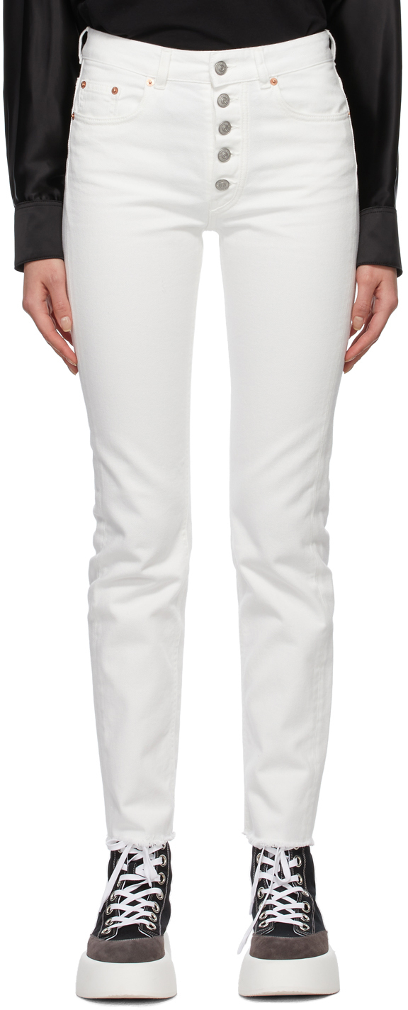 MM6 Maison Margiela Off-White Denim Jeans