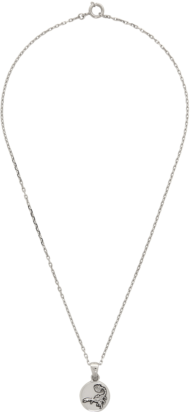 Alan Crocetti Silver Hybrid Necklace In Rhodium