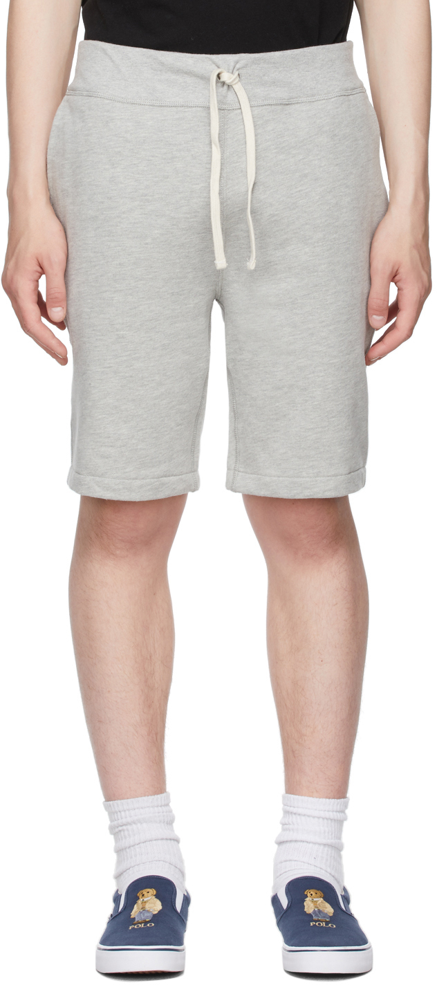 Polo Ralph Lauren: Grey Fleece Shorts | SSENSE