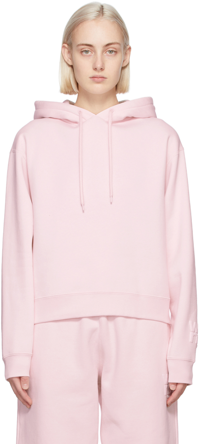 alexander wang pink moletom com capuz