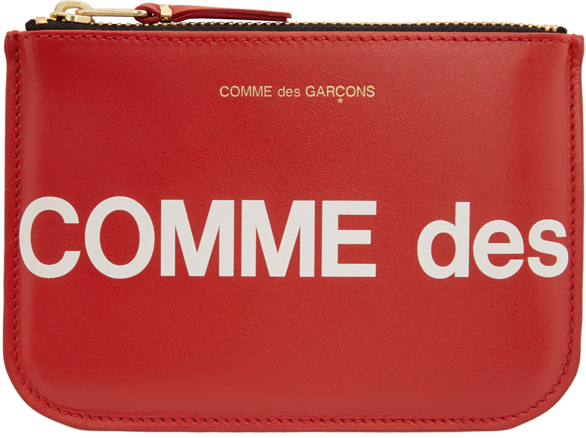 Red Huge Logo Pouch