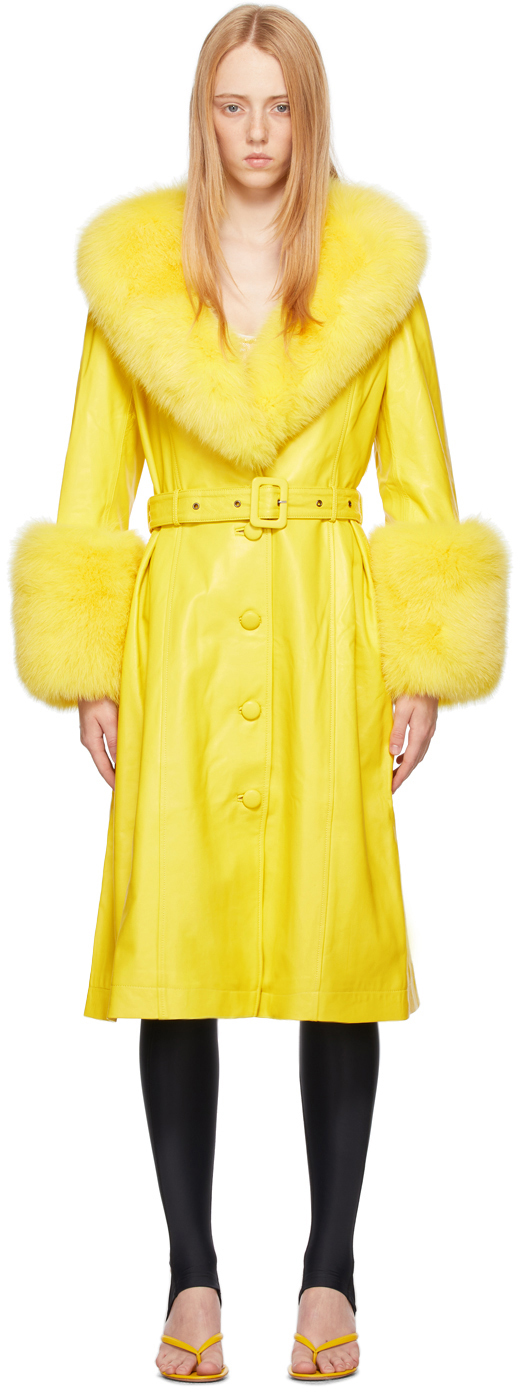 Yellow Fur Foxy Coat