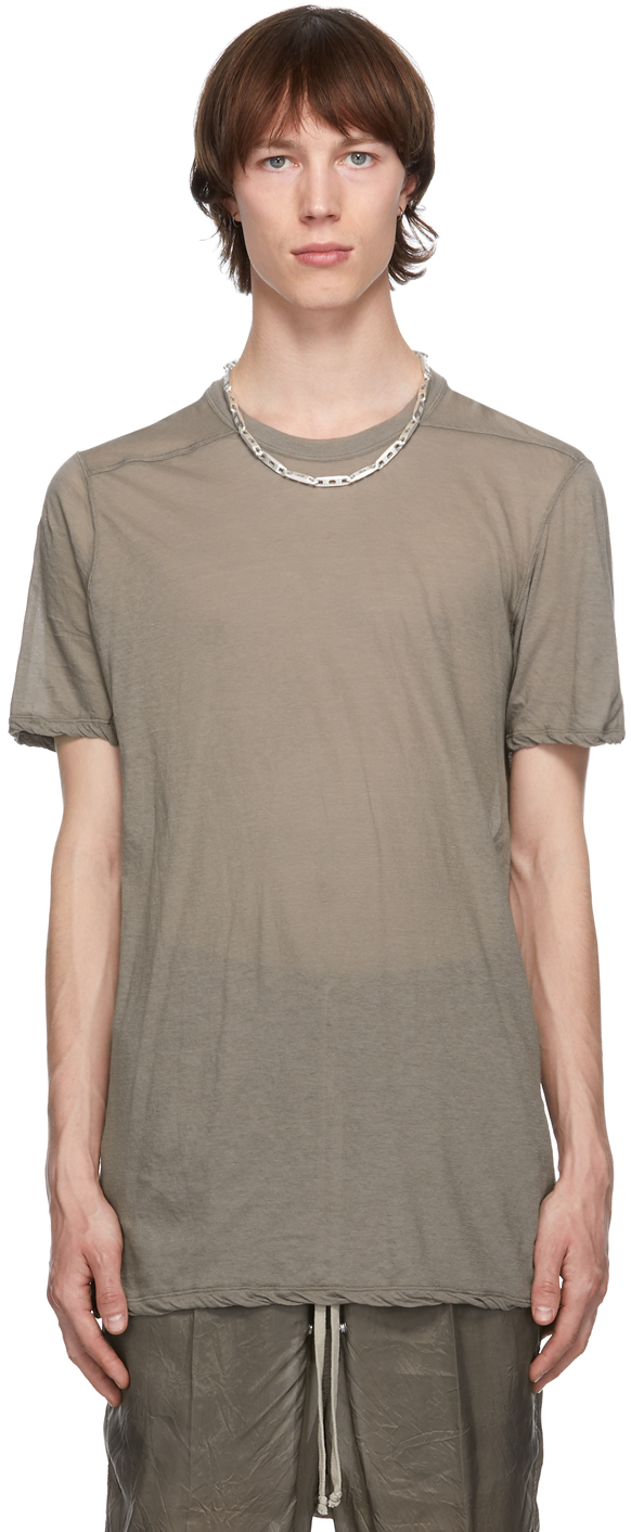 Rick Owens Taupe Level T-Shirt