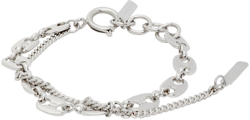 Silver Jerry Chain Bracelet by Justine Clenquet on Sale