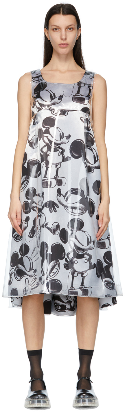 Comme des Garçons Silver Disney Edition Mickey Mouse Layered Dress