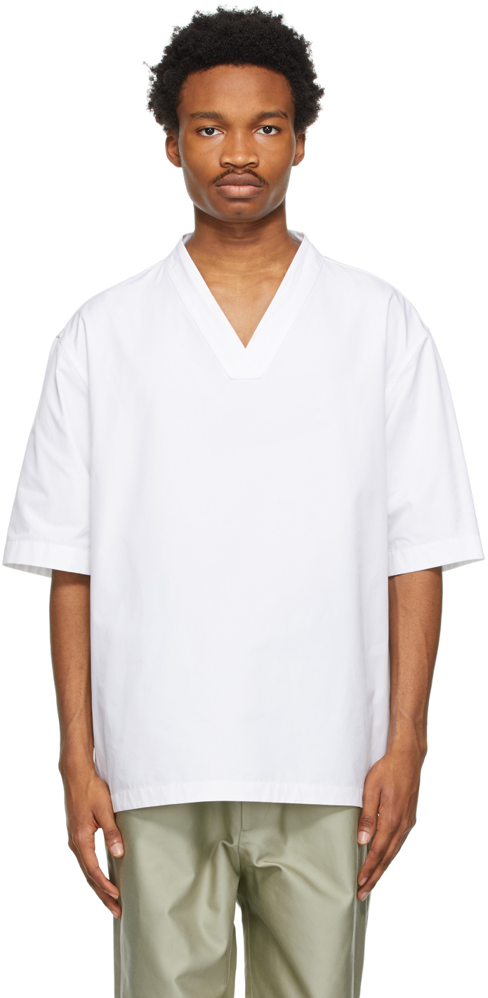 Jil Sander White Outer Short Sleeve Shirt