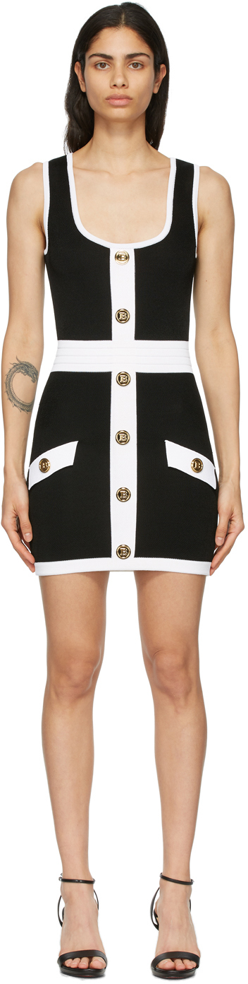 white balmain dress