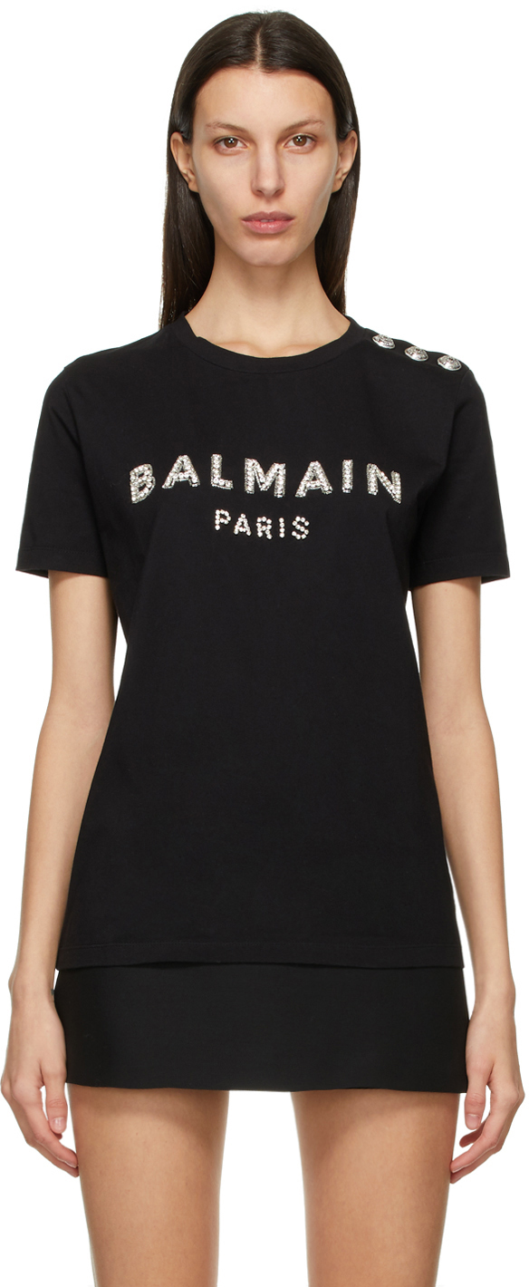 Balmain t-shirts for Women | SSENSE