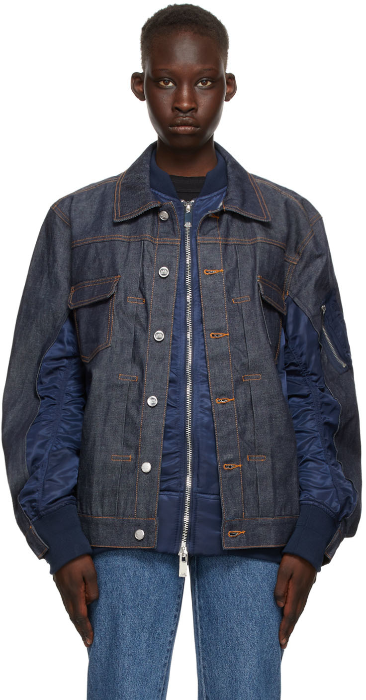 ジャケット・アウター sacai x A.P.C. BLOUSON EIMI \"Dark Navy\"S ジャケット・アウター sacai x A.P.C. BLOUSON EIMI 
