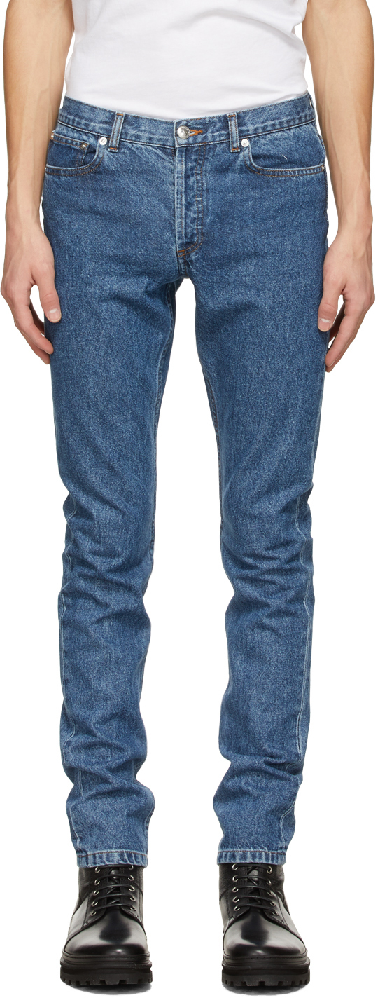 A.P.C.: Blue Petit New Standard Jeans | SSENSE