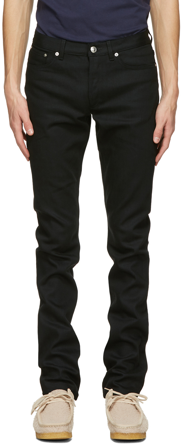 A.P.C.: Black Petit Standard Jeans | SSENSE