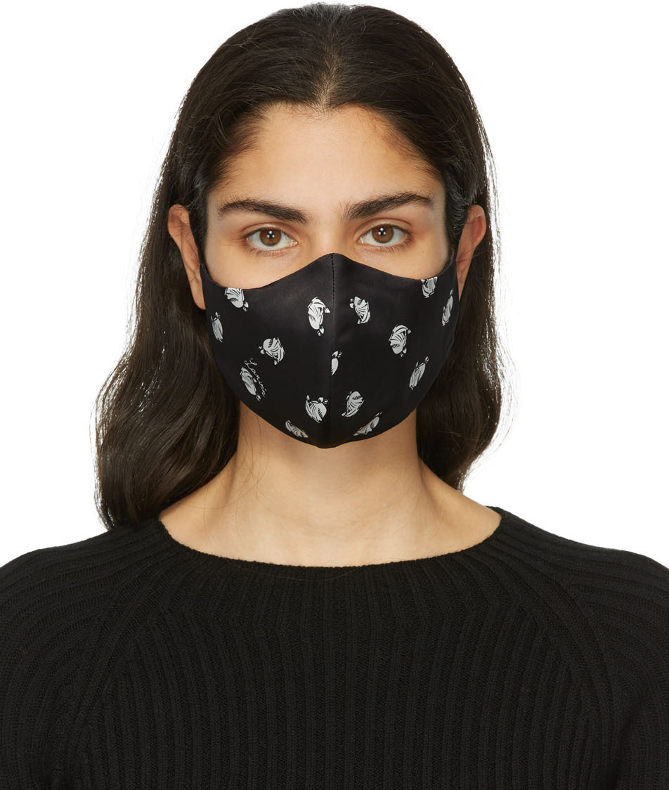 Lanvin Two-Pack Blue & Black Mother & Daughter Face Masks