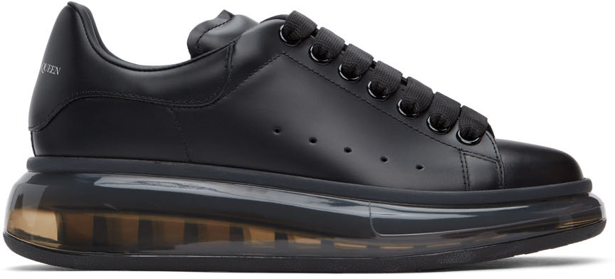 Alexander McQueen: Black Clear Sole Oversized Sneakers | SSENSE