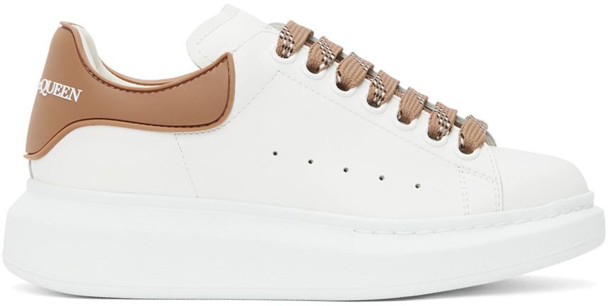 White \u0026 Beige TPU Oversized Sneakers by Alexander McQueen on Sale
