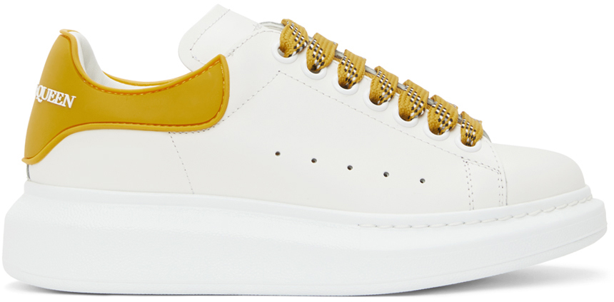 Alexander McQueen White & Yellow TPU Oversized Sneakers