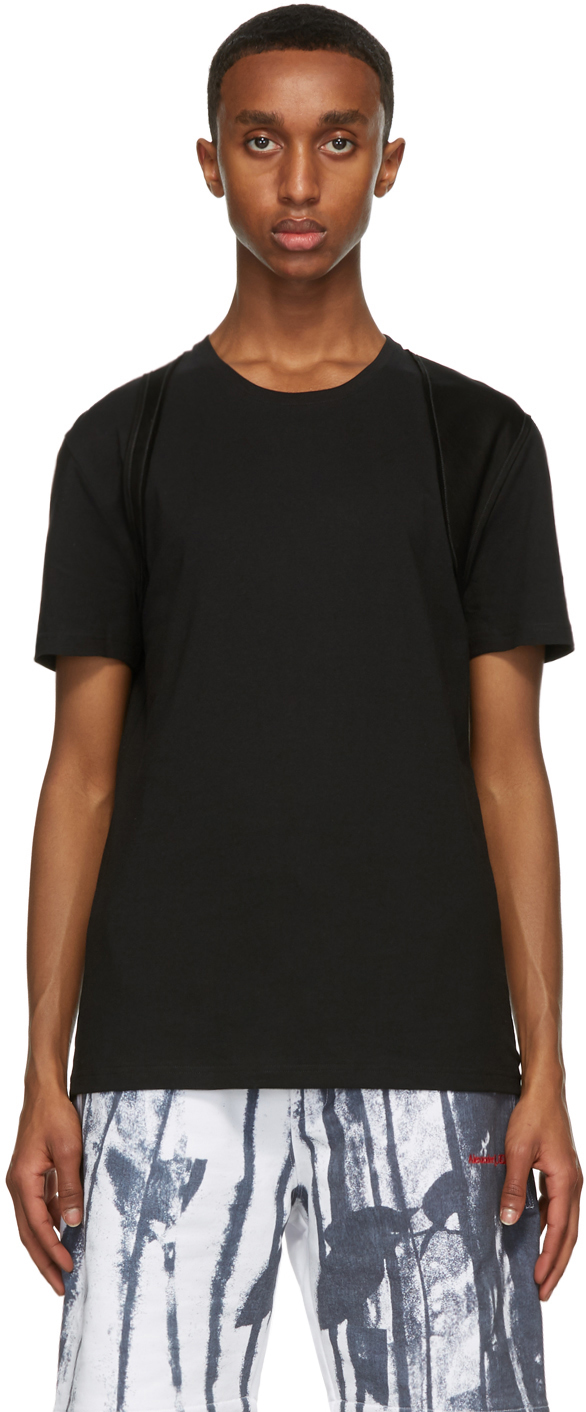 Alexander McQueen Black Harness T-Shirt