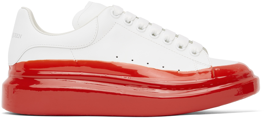 alexander mcqueen white red