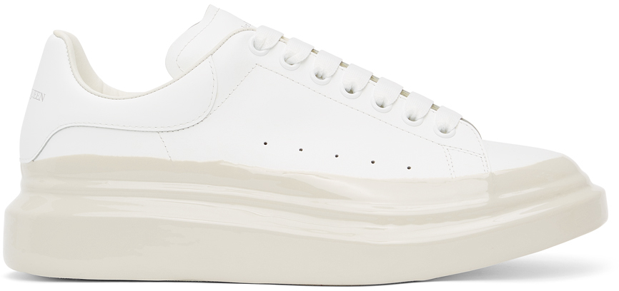 Alexander McQueen: White & Off-White Oversized Sneakers | SSENSE