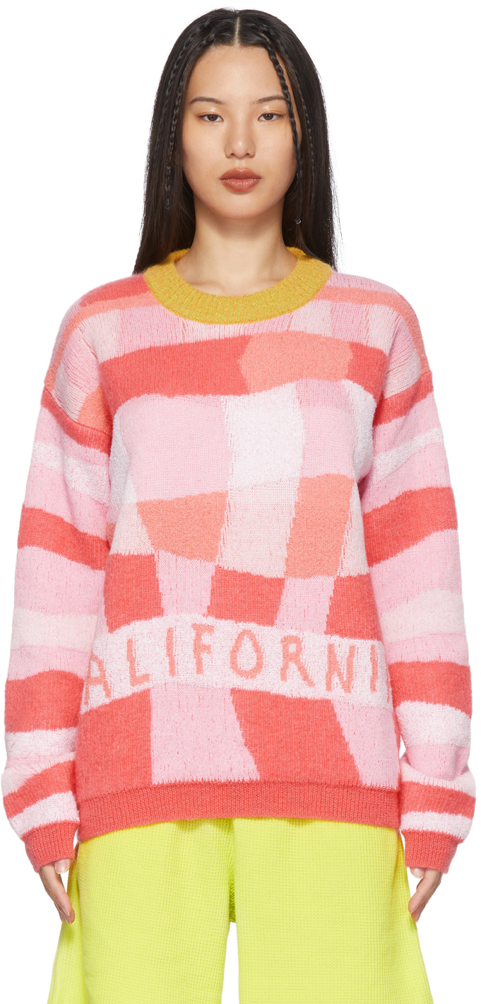 ERL: Pink Mohair Sweater | SSENSE
