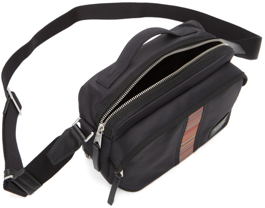 Paul Smith debossed-logo Messenger Bag - Black