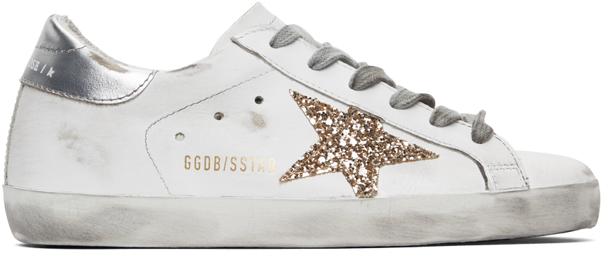 Golden Goose: SSENSE Silver Superstar Sneakers | SSENSE