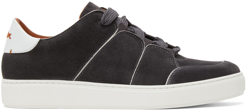 Ermenegildo Zegna: Grey Tiziano Sneakers | SSENSE Canada