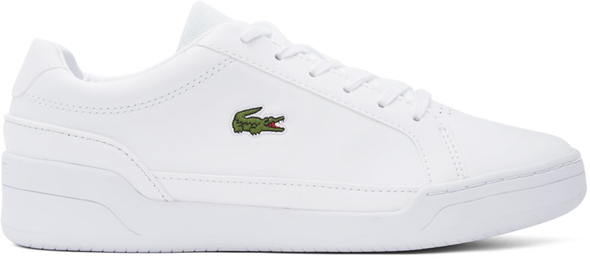 Lacoste: White Textured Challenge Sneakers | SSENSE